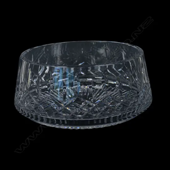 A large Waterford crystal bowl,