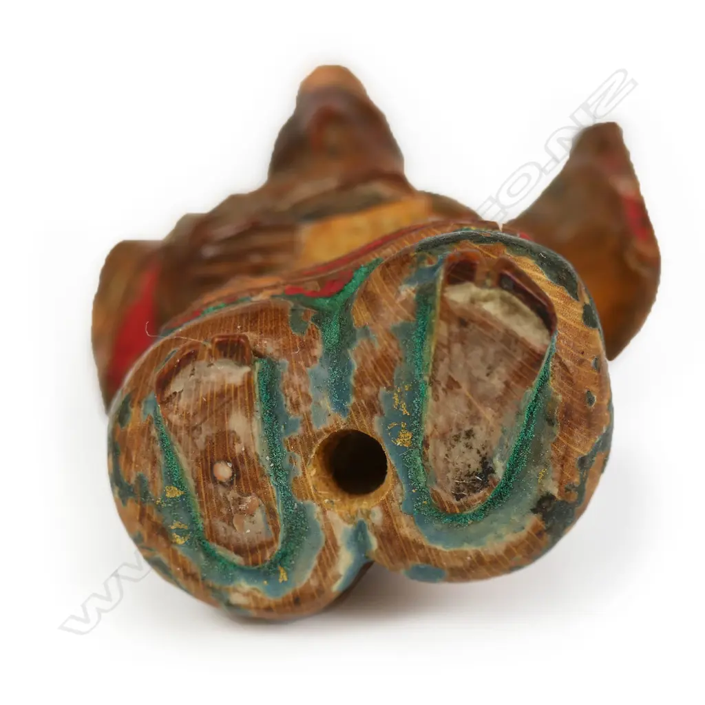 A Japanese Edo period carved wooden study of a Sambasso dancer, Image 1++