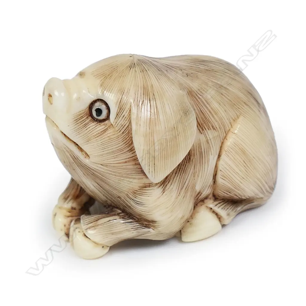 A Japanese carved ivory netsuke, Image 1++