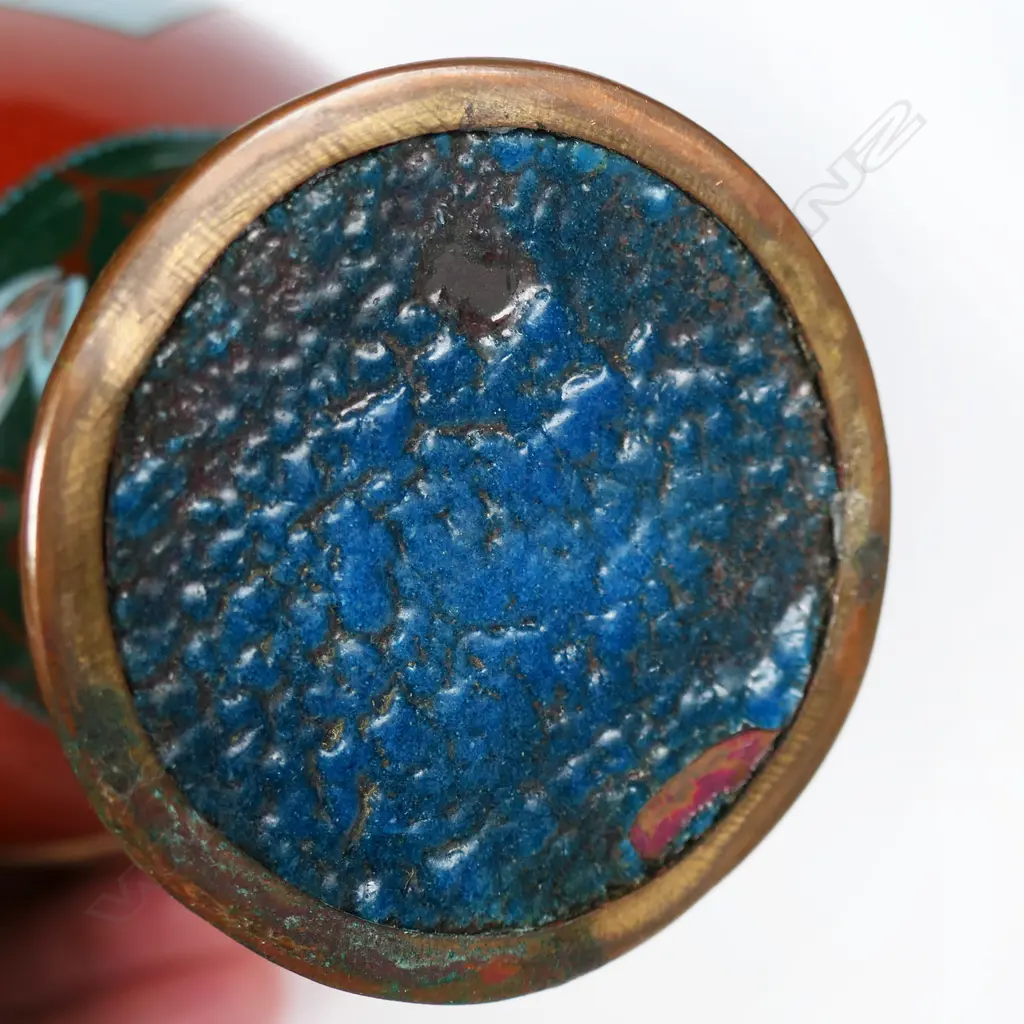 A c.1880 Meiji Japanese baluster cloisonné vase, Image 1++