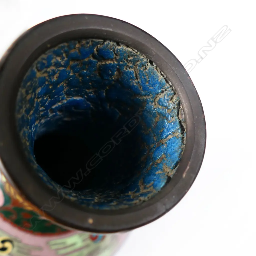 A c.1880 Meiji Japanese baluster cloisonné vase, Image 1++