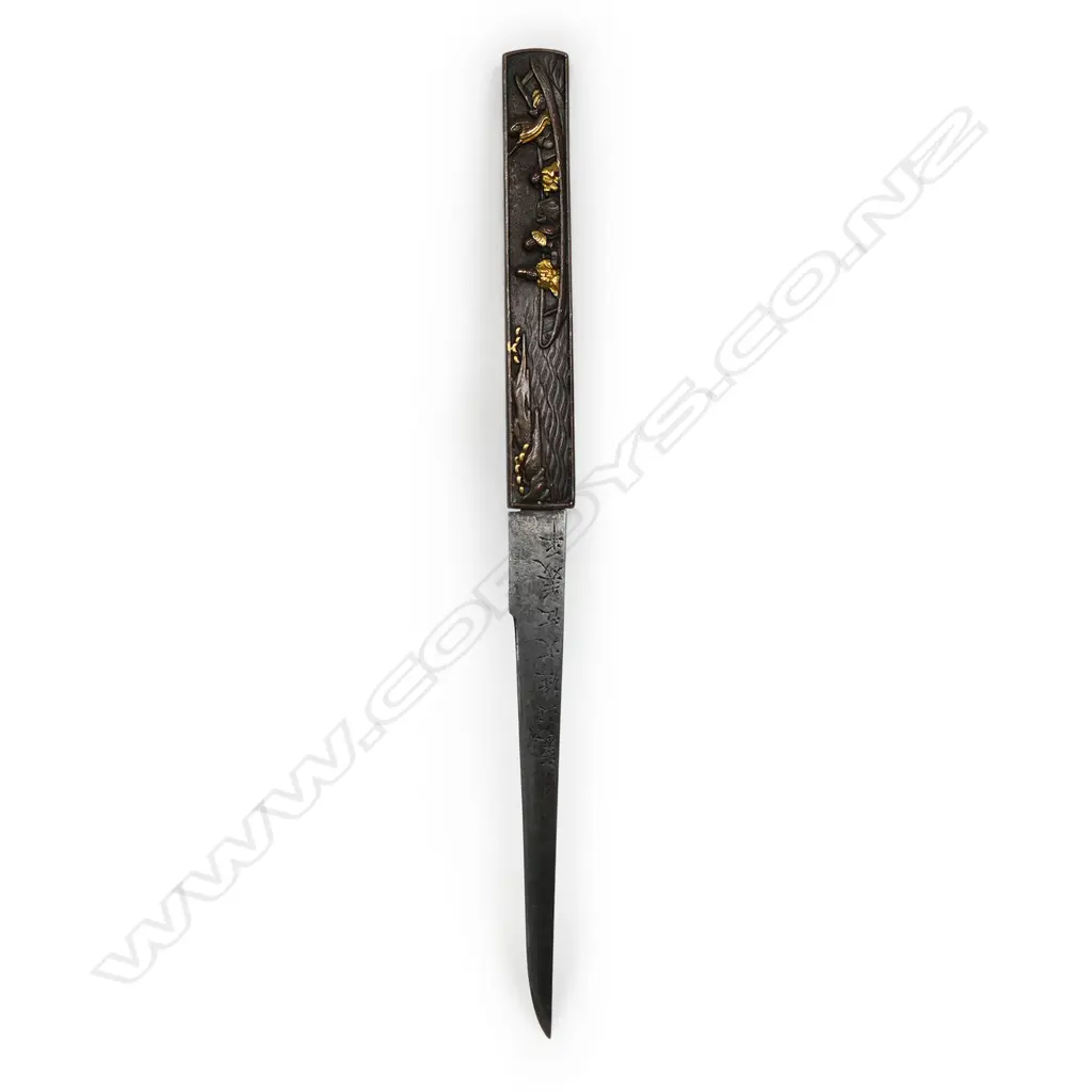 An 18thC Japanese signed kogatana small knife, Image 1++