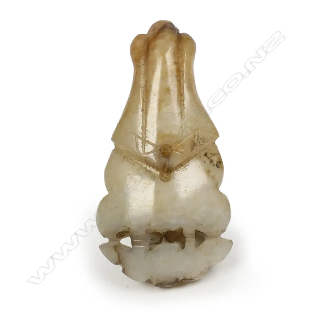 An old Chinese jade Guanyin pendant/handling piece, Image 1++