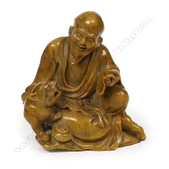 An old Chinese fine soapstone carving,