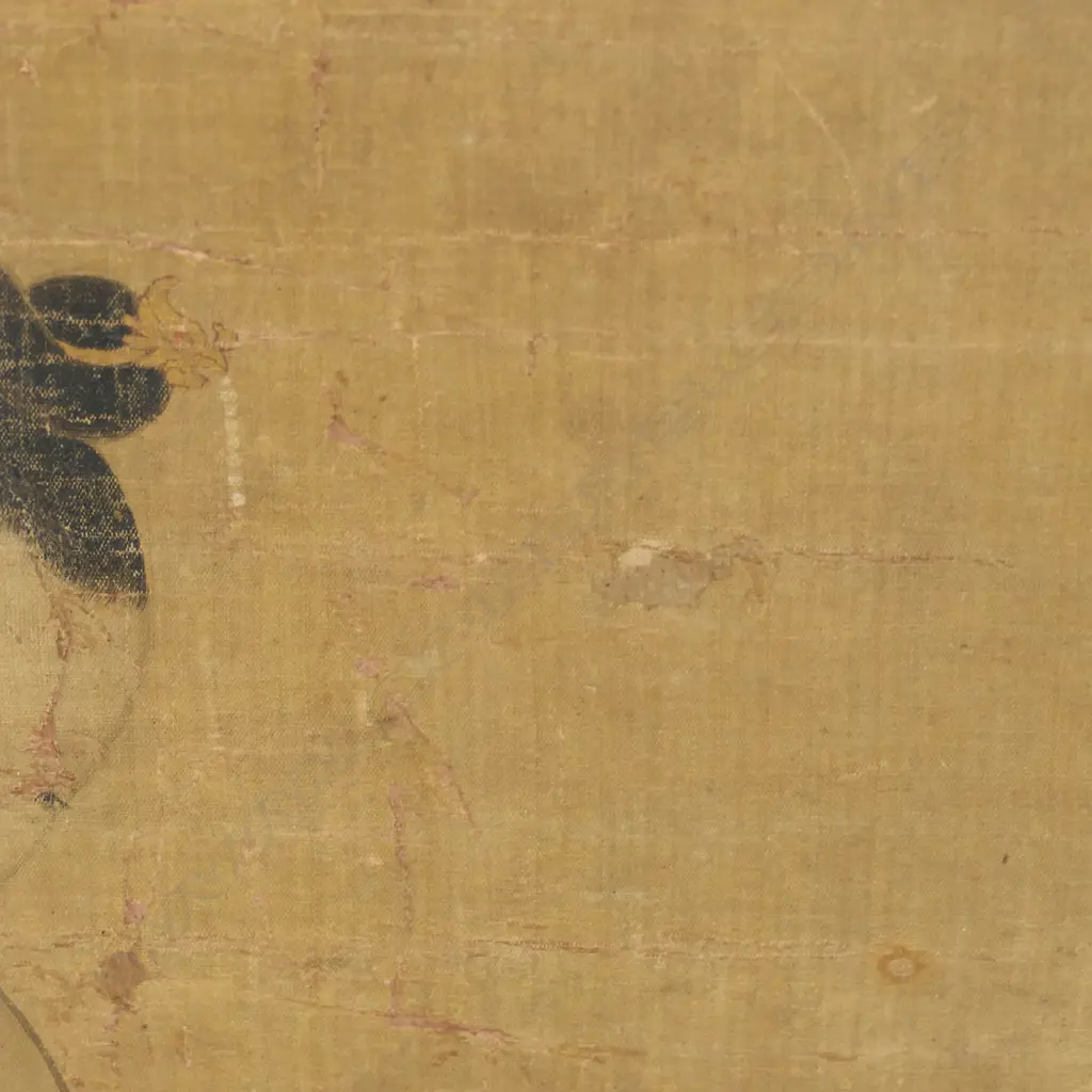 A large Chinese ink and watercolour on silk, Image 1++