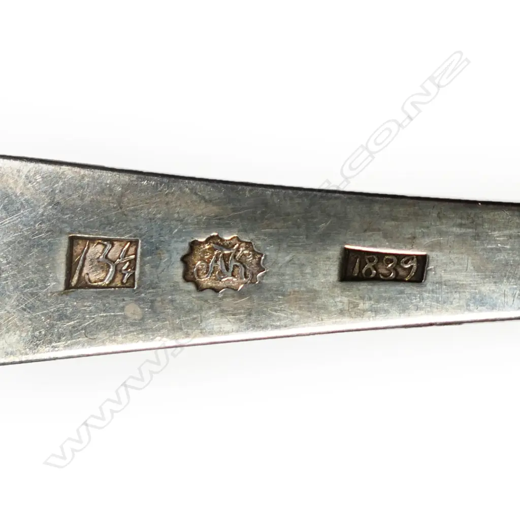 A set of six Norwegian 828 standard silver tablespoons, Image 1++