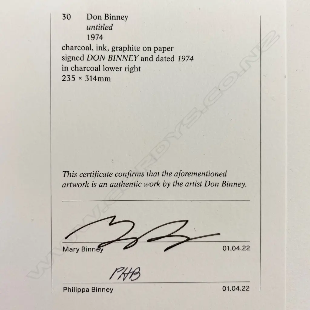 Don Binney (NZ 1940-2012) untitled, Image 1++