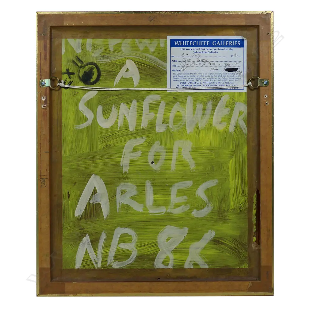 Nigel Brown (NZ 1949-) 'A Sunflower for Arles', Image 1++