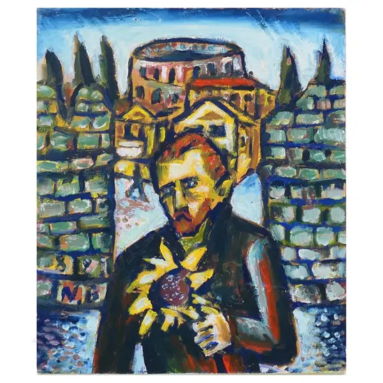 Nigel Brown (NZ 1949-) 'A Sunflower for Arles',