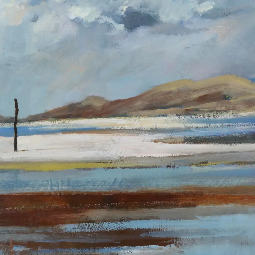 Russell Hollings ‘Miranda Firth Of Thames’ oil on board, signed and dated 2016. Image 1++