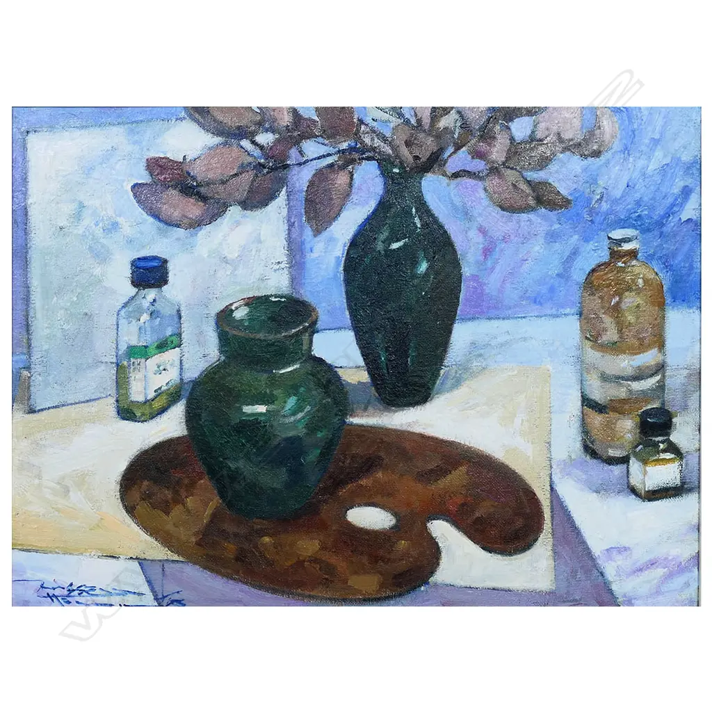 Russell Hollings (1948-) 'The mahogany palette', Image 1++