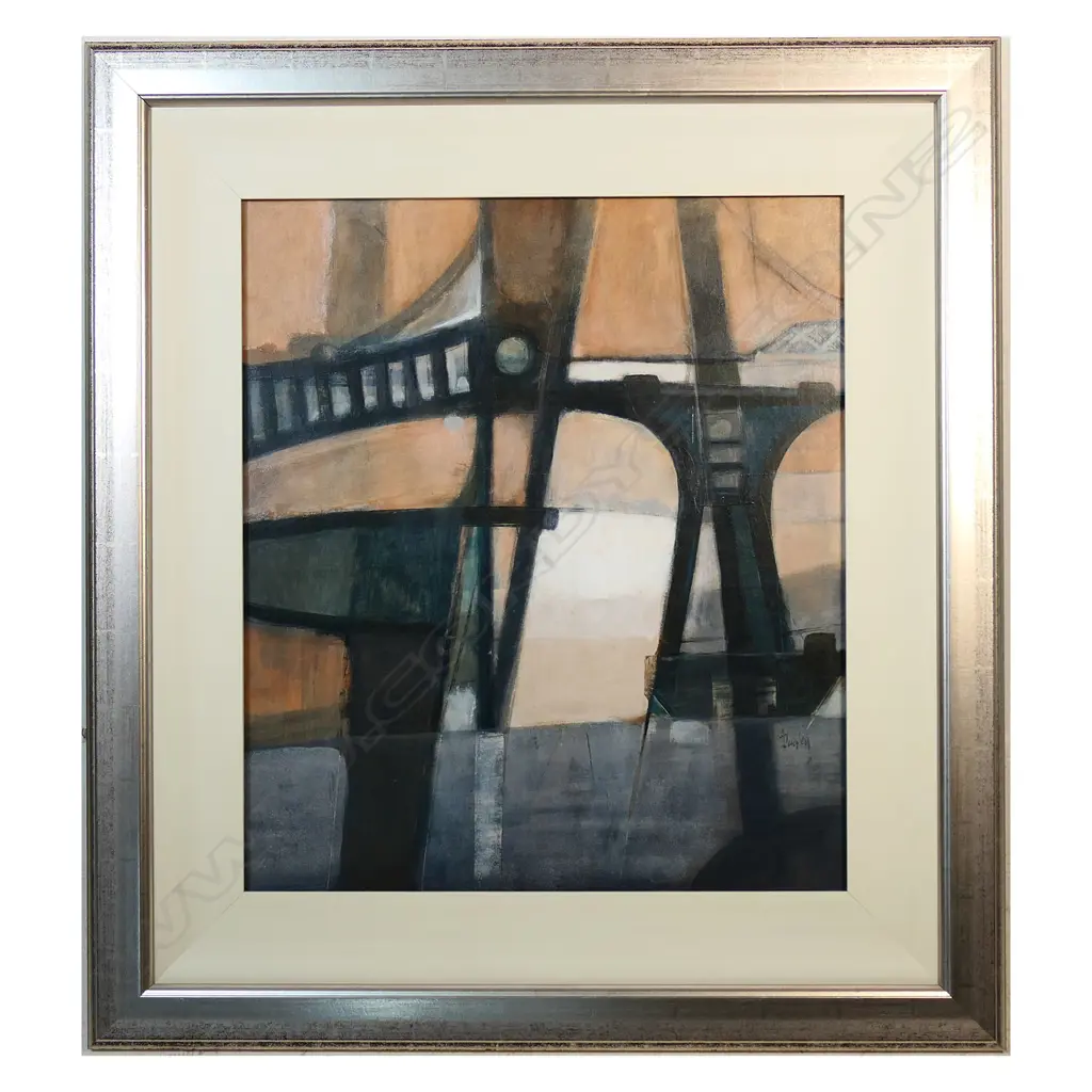 Arthur E Dagley (NZ 1919-98) 'Port Theme Structure No.4, Image 1++