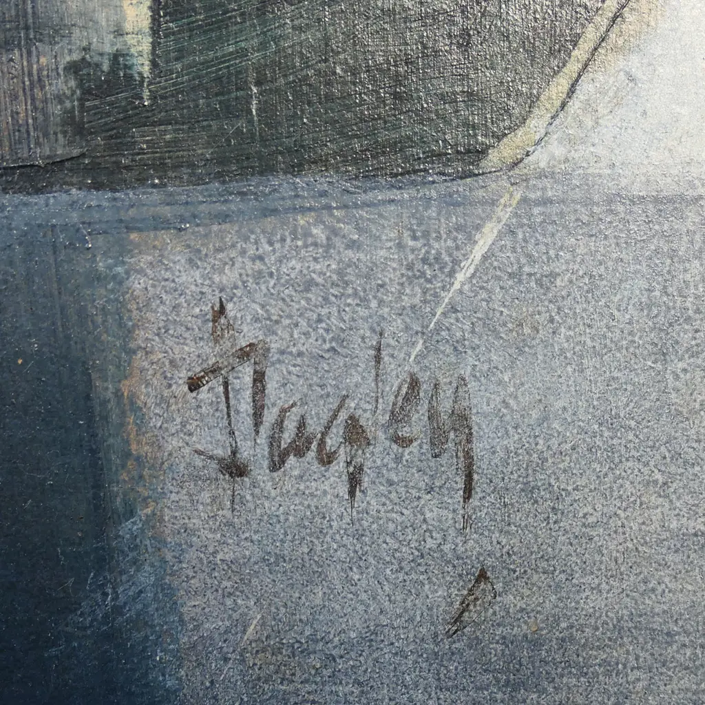 Arthur E Dagley (NZ 1919-98) 'Port Theme Structure No.4, Image 1++