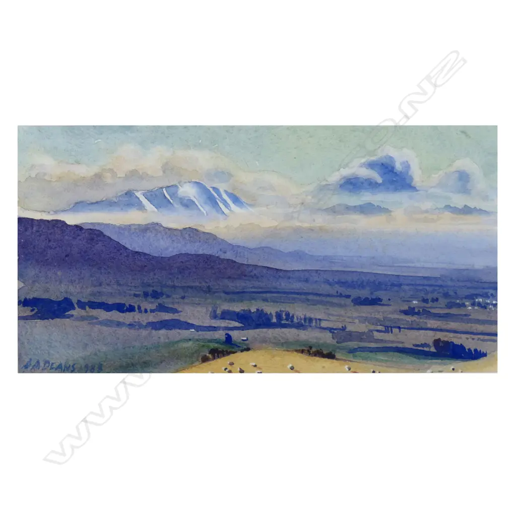 Austen A. Deans (NZ1915-2011) untitled landscape Image 1++