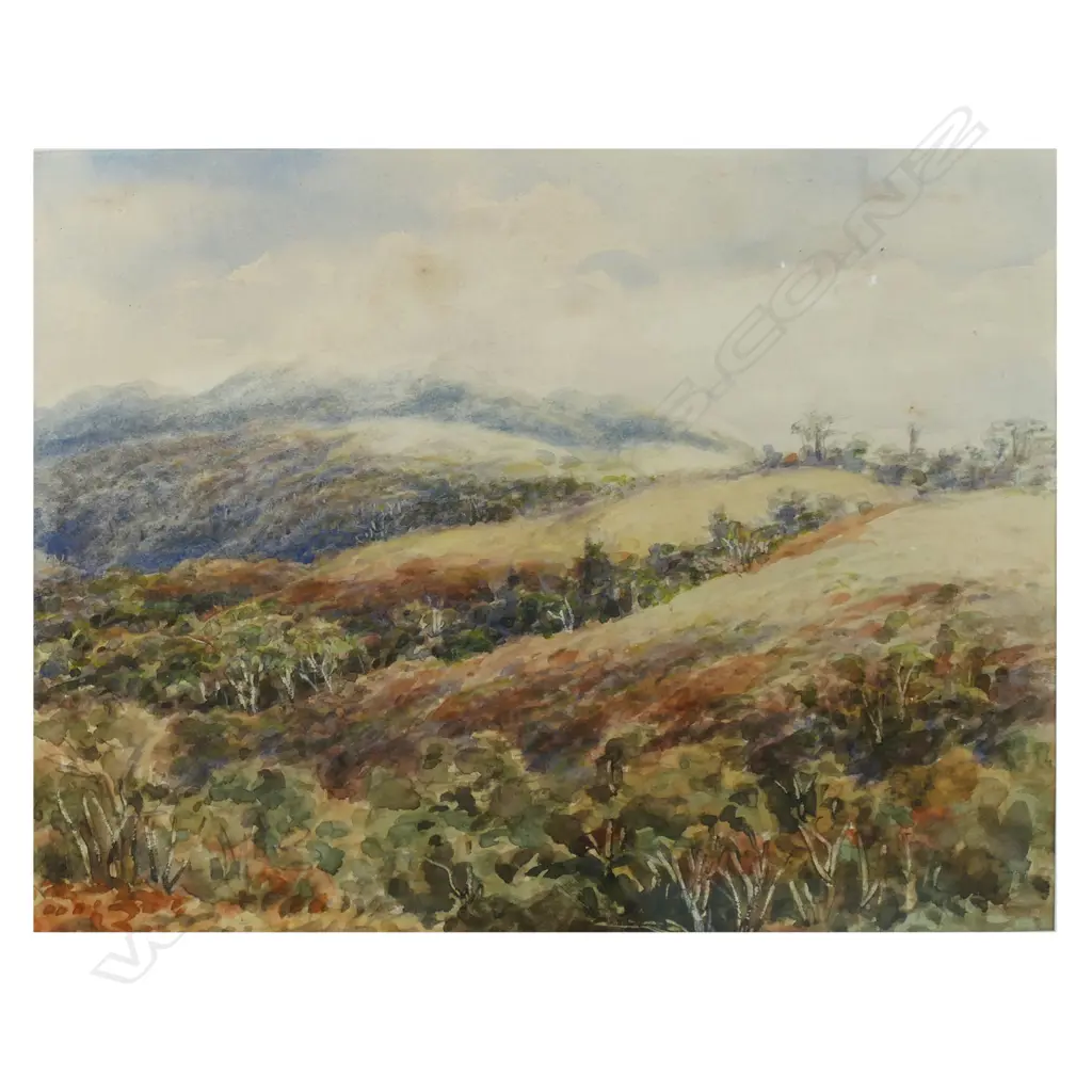 W.G. Baker (NZ 1864-1929) 'Near Waterfall Bay', Image 1++