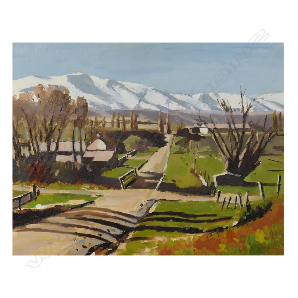 R.B. Watson (NZ 1911-2002) 'Mt Grey North Canterbury', Image 1++
