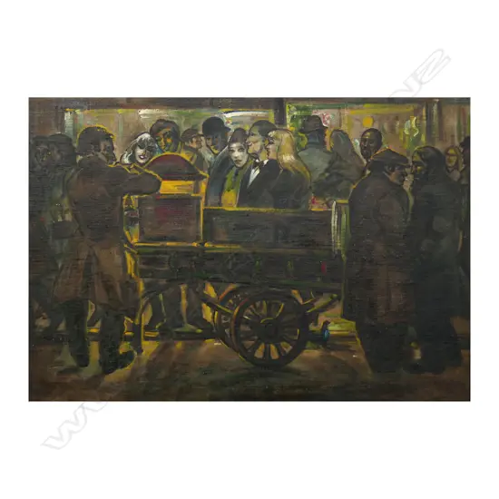 Leonard V. Mitchell (UK/NZ 1925-1980) 'Chestnut Stall West End',