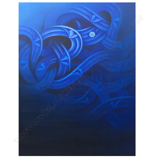 Daniel Ormsby untitled blue Taniwha,