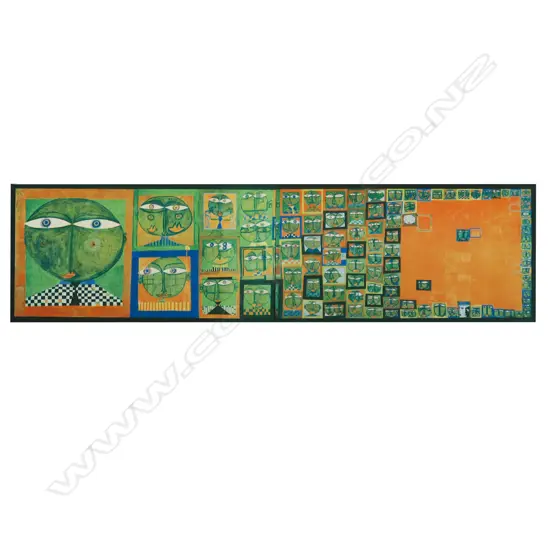 Friedensreich Hundertwasser (1928-2000) 'Ninety-Nine Heads',