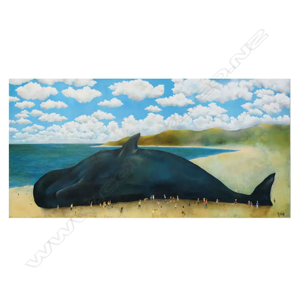 Nick Fedaeff 'Men & Whale', Image 1++