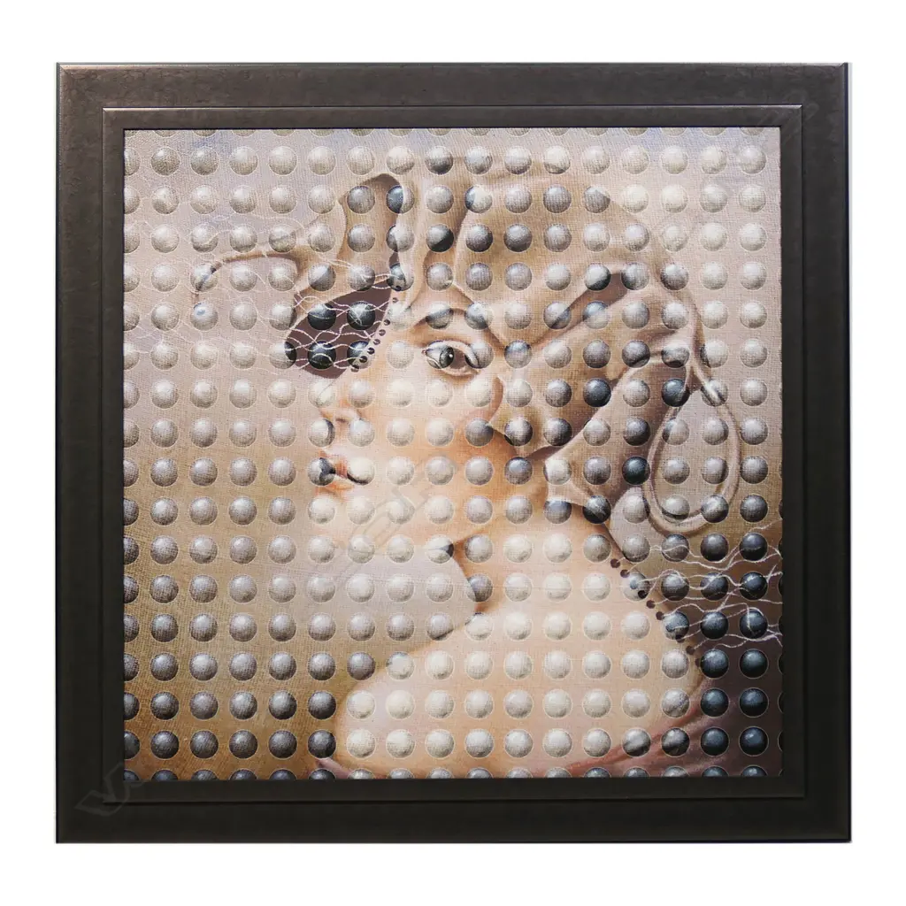 Nick Fedaeff 'Reflections' - acrylic on board, unsigned. 750 x 750mm. Image 1++