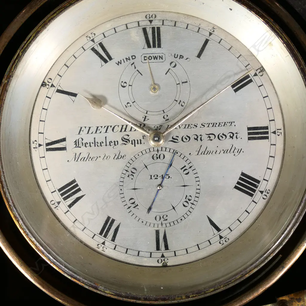 A fine Victorian eight day marine chronometer by Fletcher of Berkley square London, Image 1++