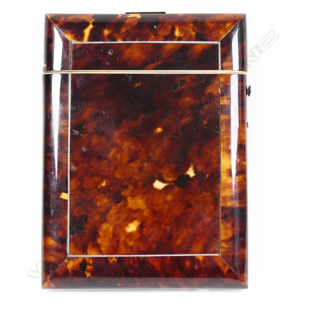 A Victorian tortoiseshell card case, Image 1++