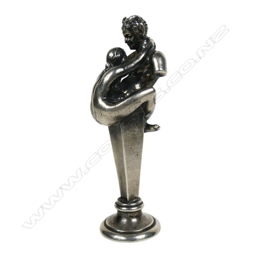 A Continental silver erotic seal, Image 1++