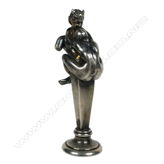 A Continental silver erotic seal,