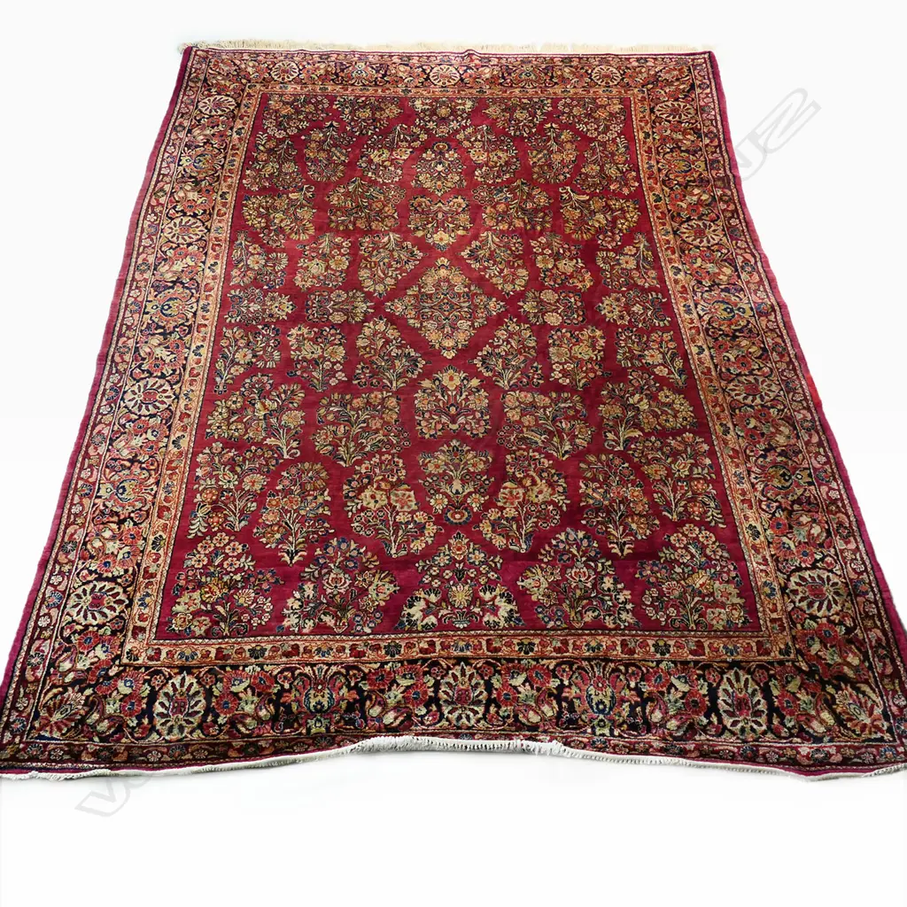A large vintage hand-knotted Persian carpet, Image 1++