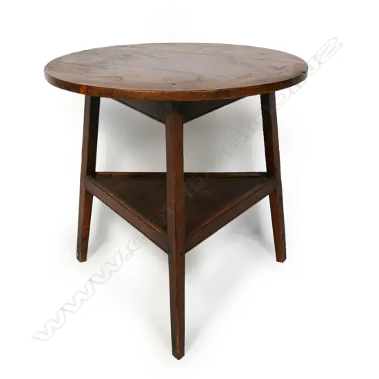 A vintage pine cricket table,