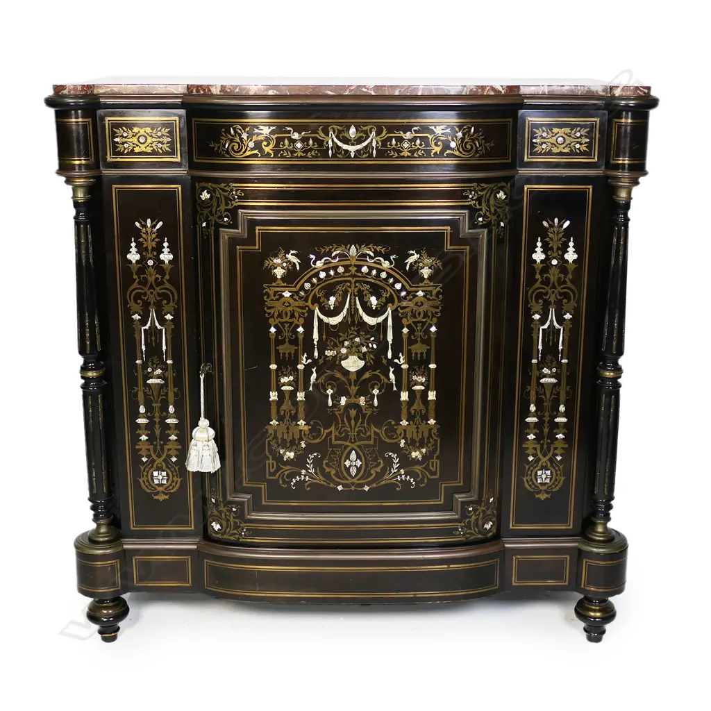 An impressive French Napoleon III Meuble d’Appui buffet, Image 1++