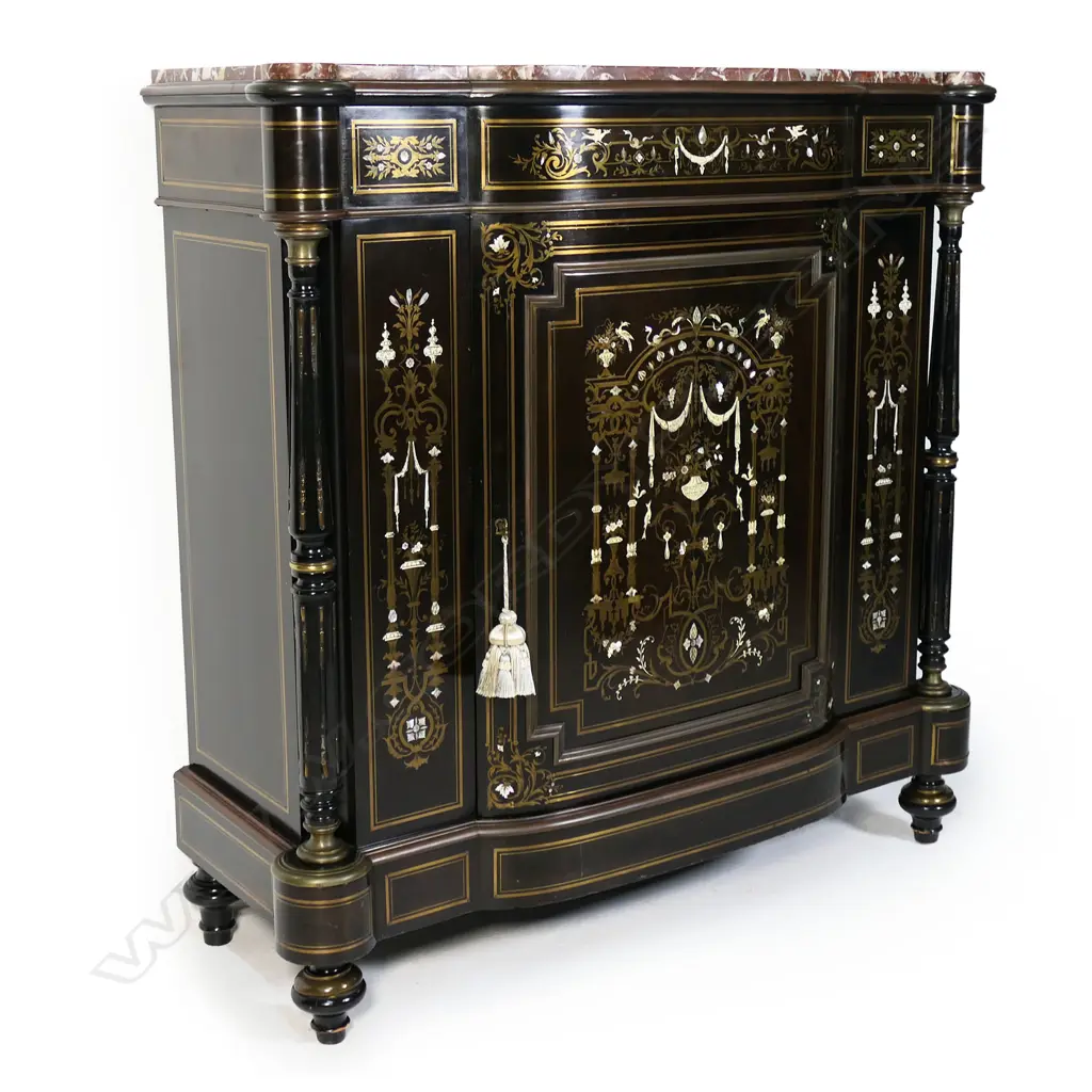An impressive French Napoleon III Meuble d’Appui buffet, Image 1++