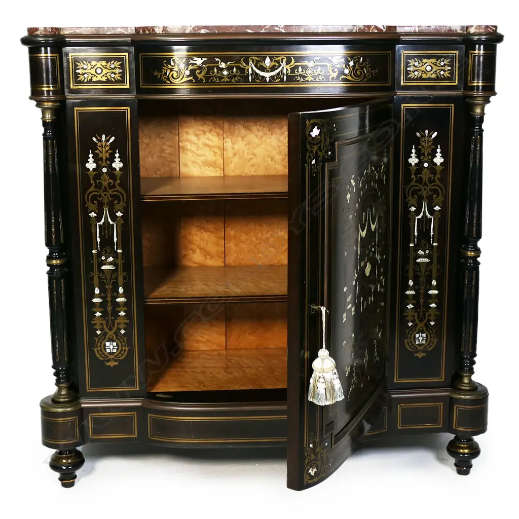 An impressive French Napoleon III Meuble d’Appui buffet, Image 1++