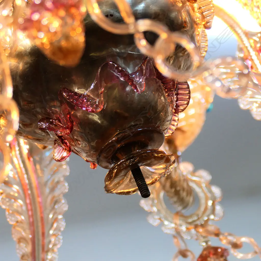 A Murano glass chandelier, Image 1++