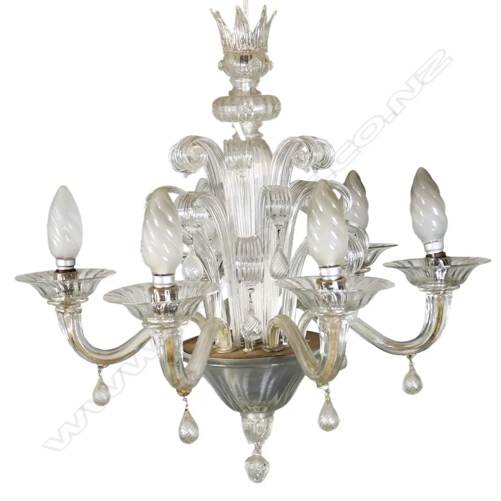A Murano glass chandelier, Image 1++