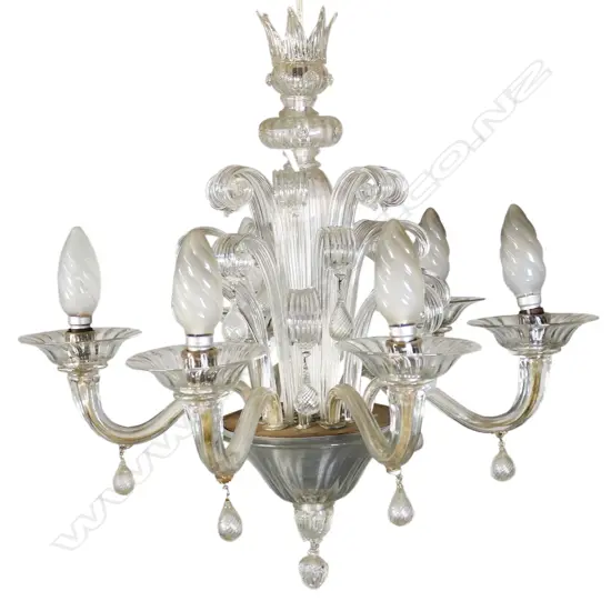 A Murano glass chandelier,