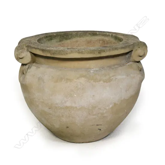 A large Haddonstone planter,