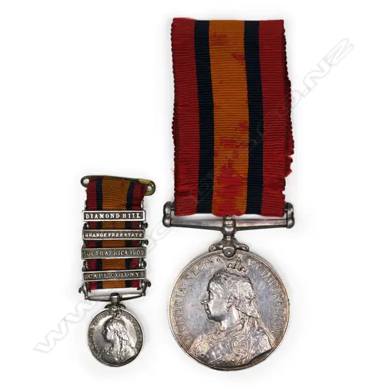 A Victorian Second Boer War service medal,