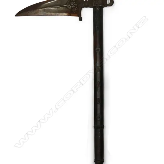 A 19thC Indian zaghnal axe,