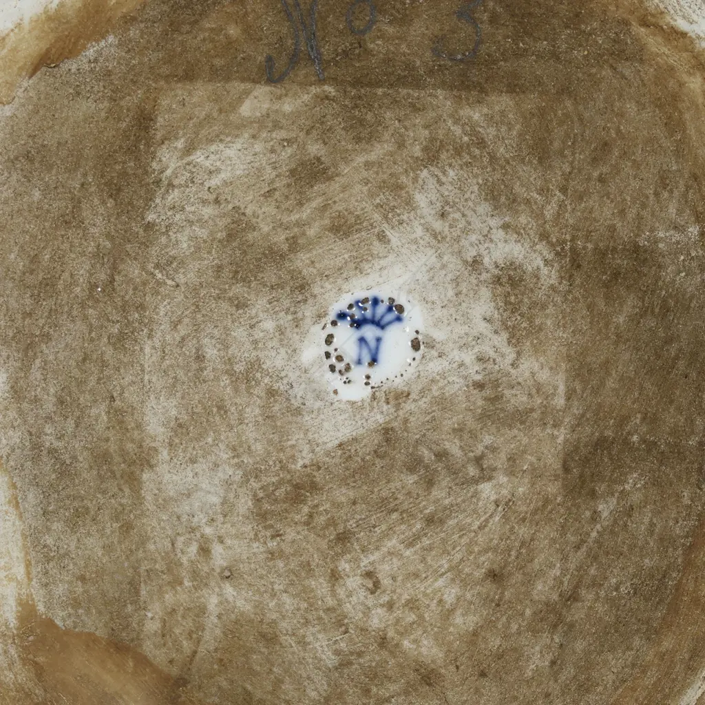 A pair of 19thC Naples Porcelain octagonal plaques, Image 1++