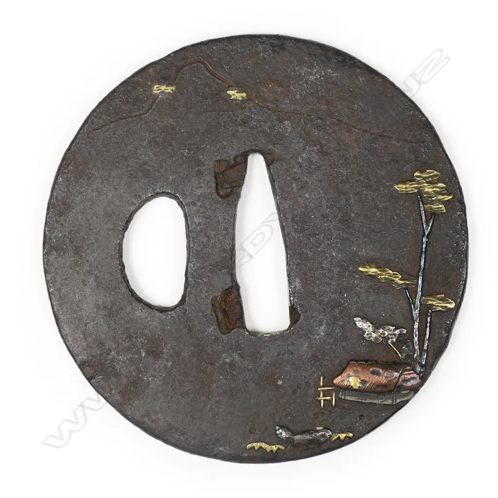 A 17thC early Edo period Nara school tsuba, Image 1++