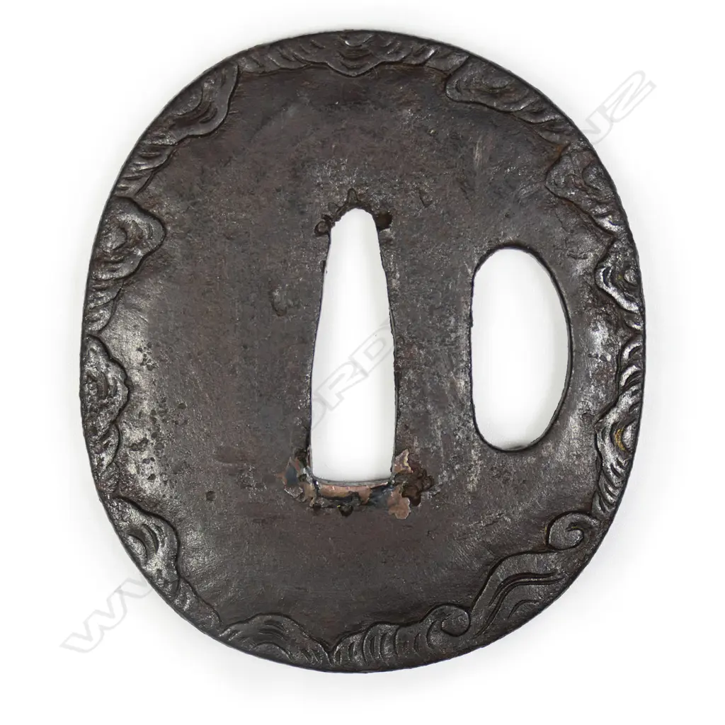 A 16thC late Muromachi period iron tsuba, Image 1++
