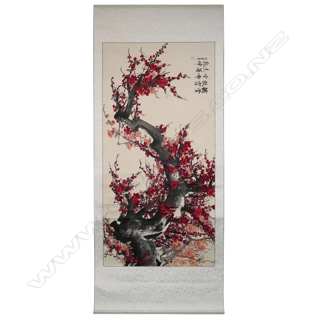 A Chinese painted hanging scroll By Wang Chengxi (b.1940), Image 1++