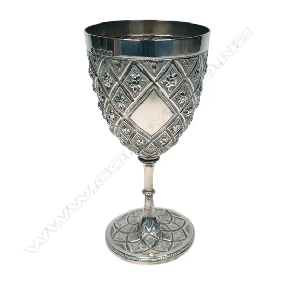 A Victorian silver chalice,