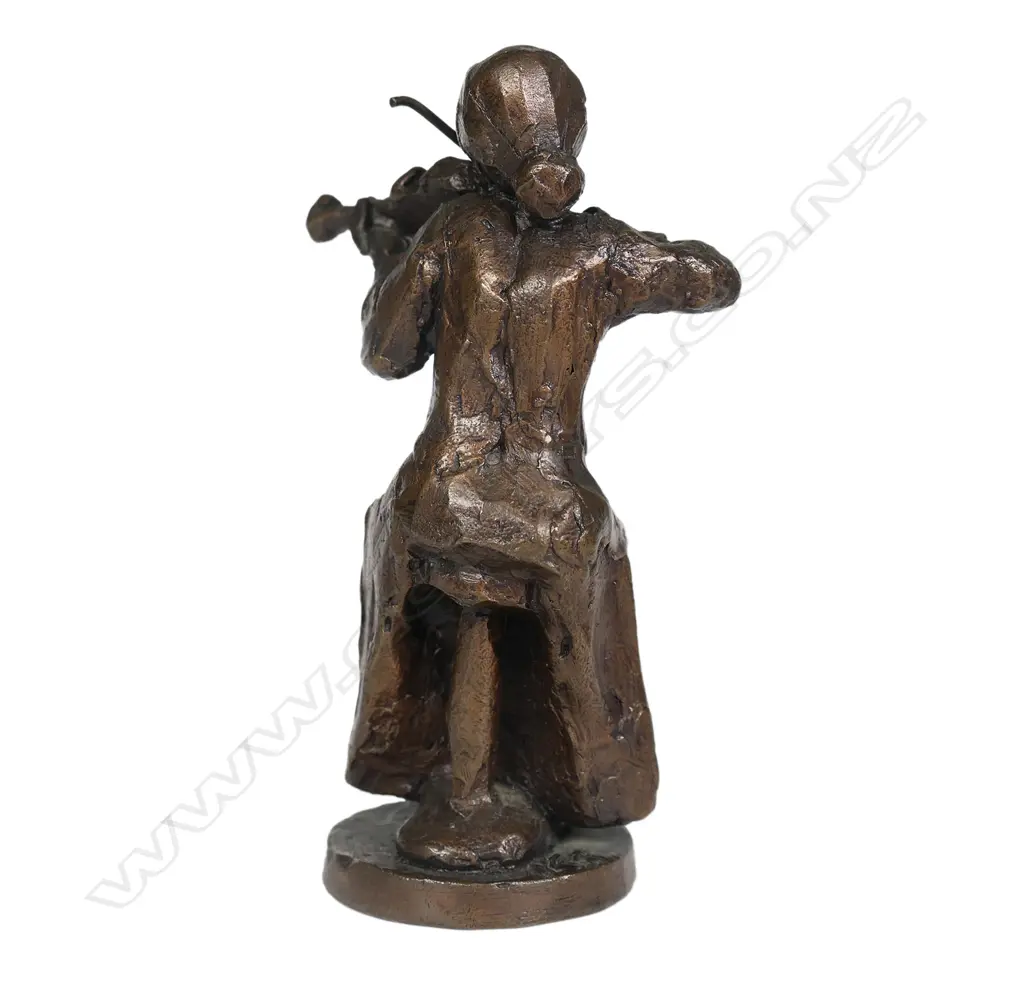 Ken Kendall (1928-2012) bronze violinist, Image 1++