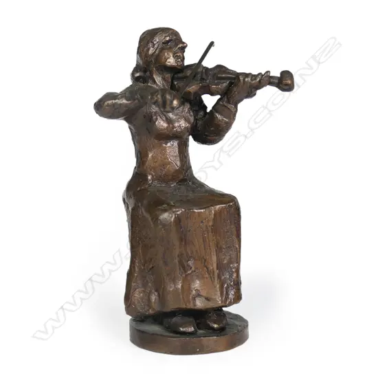 Ken Kendall (1928-2012) bronze violinist,
