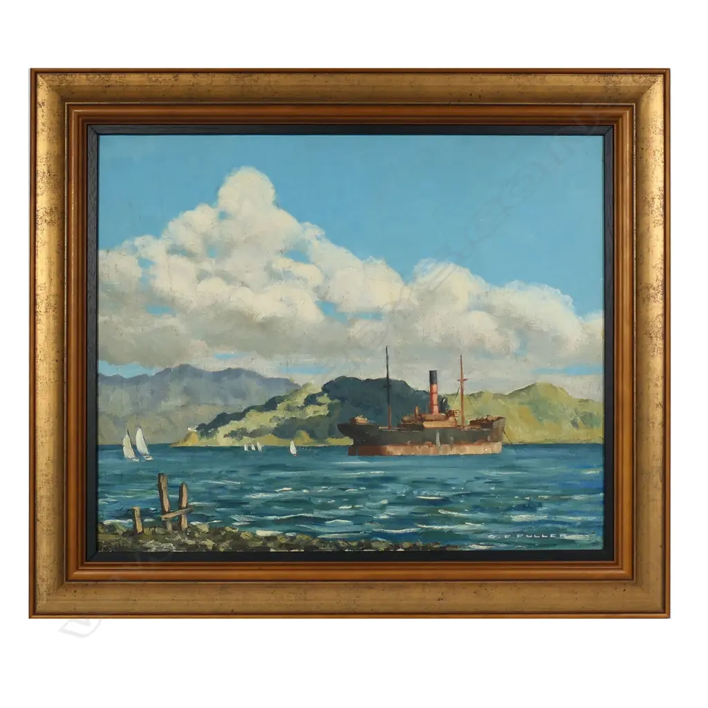 Geoffrey F. Fuller (NZ 1925-2011) 'Evans Bay' Image 1++