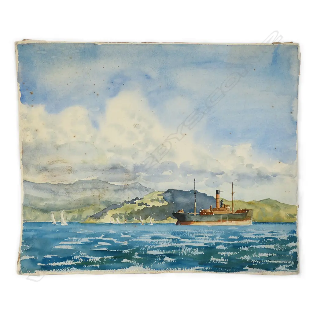 Geoffrey F. Fuller (NZ1925-2011) 'Evans Bay', Image 1++