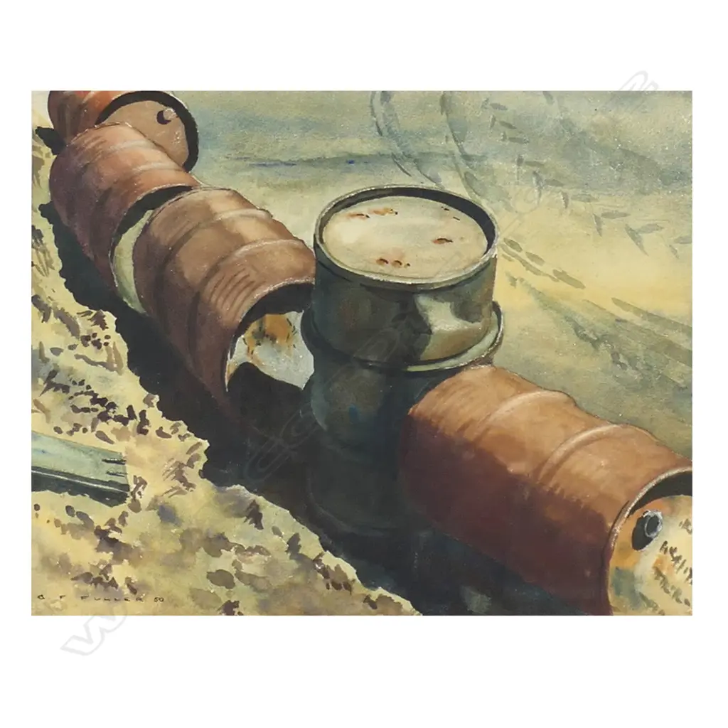 Geoffrey F. Fuller (NZ 1925-2011) 'Drums', Image 1++